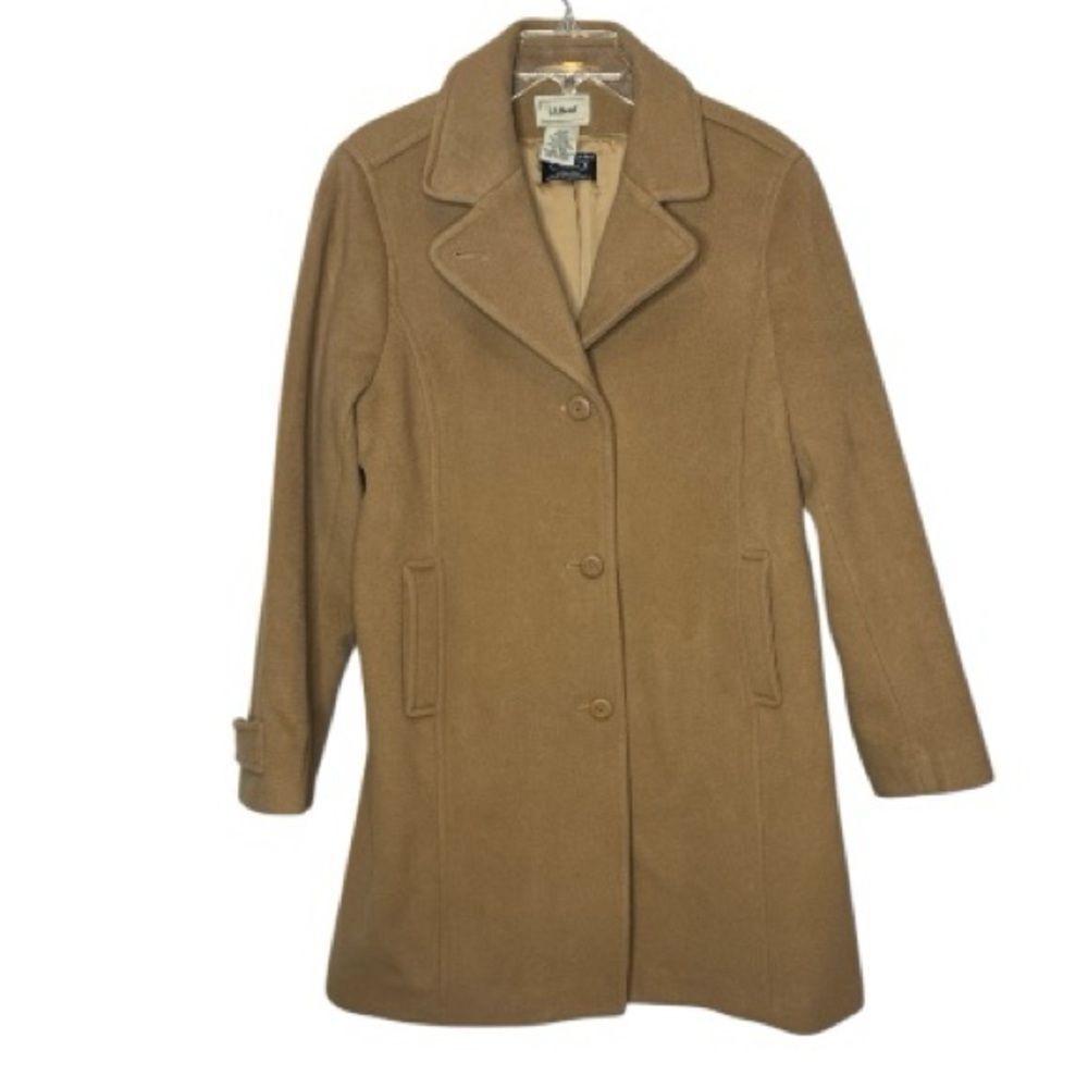 L.L.Bean Bellandi Italian Wool Peacoat Button Coat. Size 16 Reg.